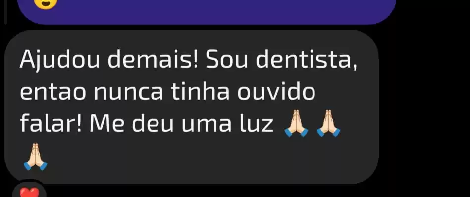 Depoimento de aluno