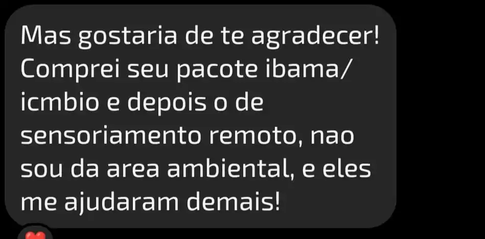 Depoimento de aluno