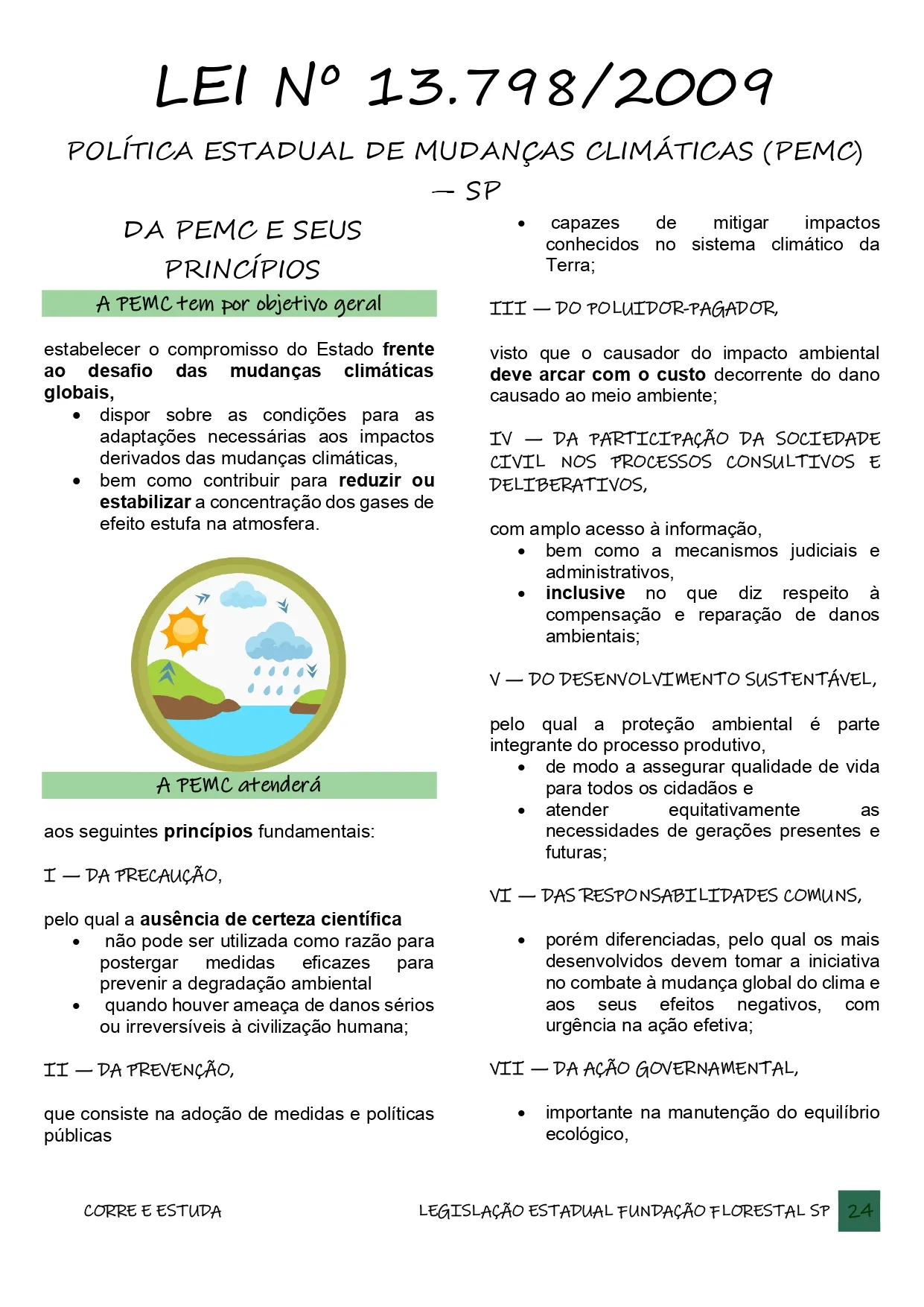 Amostra do material — legislação estadual