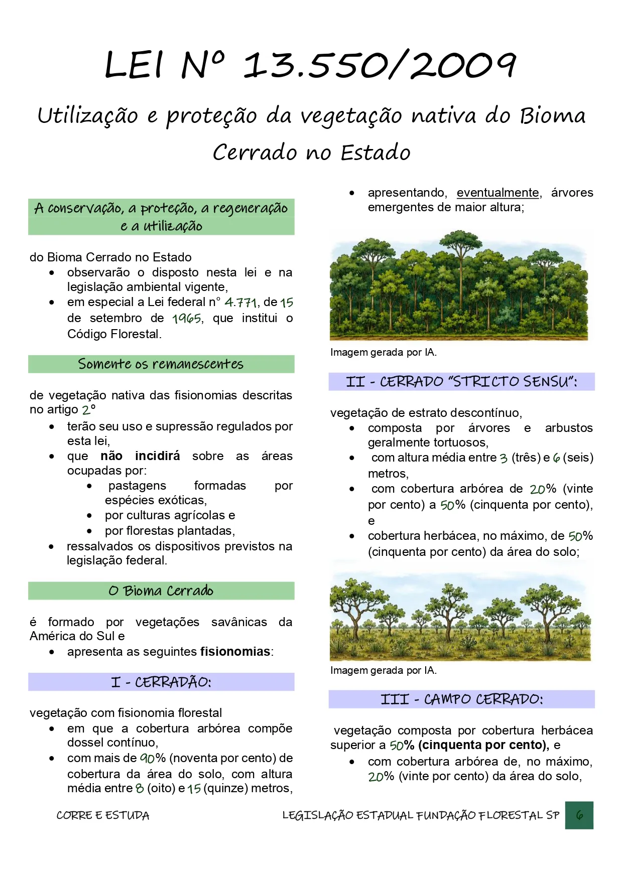 Amostra do material — legislação estadual