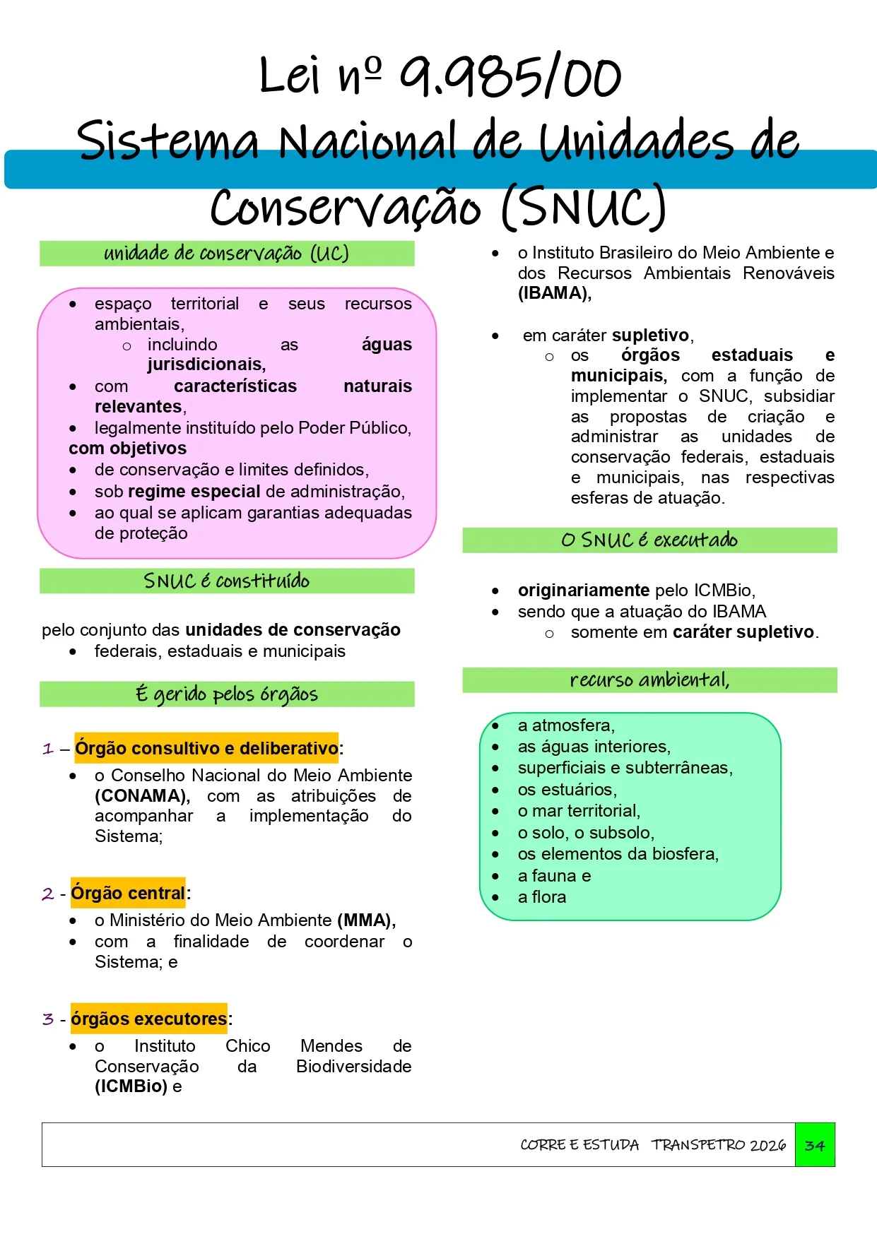 Página de amostra do material